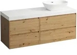 Waschtischunterbau+Waschtischplatte (MODULAR SYSTEM) LANI 495x1370x580 mit...