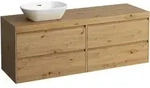 Waschtischunterbau+Waschtischplatte (MODULAR SYSTEM) LANI 495x1570x580 mit...