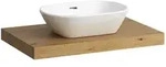 Waschtisch-Platte LANI 495x785x65 mit Ausschnitt mittig inklusive 2