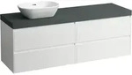 Waschtischunterbau+Waschtischplatte (MODULAR SYSTEM) LANI 495x1570x580 mit...