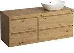 Waschtischunterbau+Waschtischplatte (MODULAR SYSTEM) LANI 495x1370x580 mit...