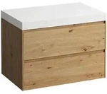 Waschtischunterbau+Waschtischplatte (MODULAR SYSTEM) LANI 495x785x580 ohne...