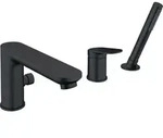 Wannenarmatur &bdquo;Wave&ldquo; Ausladung 200 mm in Schwarz (matt)