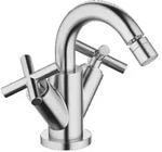 Dornbracht TARA Bidet-Einlochbatterie Chrom geb&uuml;rstet, Ausladung 124 mm,