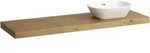 Waschtisch-Platte LANI 495x1570x65 mit Ausschnitt rechts inklusive 3