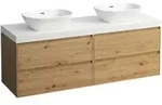 Waschtischunterbau+Waschtischplatte (MODULAR SYSTEM) LANI 495x1570x580 mit...