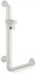 HEWI Winkelgriff mit Brausehalter Serie 801, Polyamid, Stahlkern, Anthrazitgrau