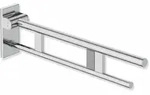 HEWI St&uuml;tzklappgriff Duo, Design A, Edelstahl verchromt, 700 mm Ausladung