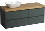 Waschtischunterbau+Waschtischplatte (MODULAR SYSTEM) LANI 495x1370x580 mit...