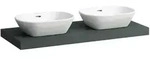 Waschtisch-Platte LANI 495x1185x65 mit Ausschnitt links und rechts inklusive 2