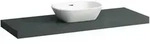 Waschtisch-Platte LANI 495x1370x65 mit Ausschnitt mittig inklusive 2