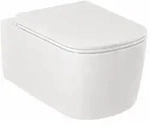 Kludi-RESA S Spiralflush-Wand-WC, 55 cm, P-f&ouml;rmiger Abfluss in Wei&szlig; gl&auml;nzend