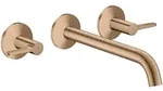 Hansgrohe AXOR One 3-Loch Wannenarmatur Unterputz Wandmontage Hebelgriff Brushed Red