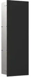 Schrankmodul asis pure mit Glasfront T&uuml;ranschlag rechts, Unterputz, 730mm, schwarz