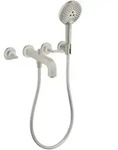 Hansgrohe AXOR Citterio 3-Loch Wannenarmatur Unterputz, Edelstahl Optic, Ausladung