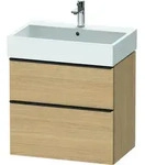 Duravit Waschtischunterschrank wandh&auml;ngend &bdquo;D-Neo&ldquo; 68,4 &times; 62,5 &times; 44,2 cm Eiche