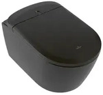 Villeroy & Boch Dusch-WC Supreo Select, oval, Pure Black CeramicPlus, 384x612 mm,