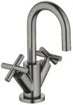 Dornbracht TARA Waschtisch-Einlochbatterie mit Ablaufgarnitur - Dark Platinum