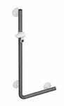 HEWI Winkelgriff mit Brausehalter System 800 K, anthrazitgrau