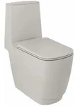 Kludi RESA S Spiralflush-Stand-WC, 68 cm, S-f&ouml;rmiger Abfluss Matt Light Dove