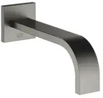 Dornbracht MEM Waschtisch-Wand-Auslauf ohne Ablaufgarnitur, Dark Platinum geb&uuml;rstet,