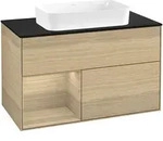 Villeroy & Boch Finion Waschbeckenunterschrank F65, 1000x603x501mm, mit Beleuchtung