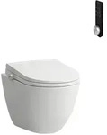 CLEANET PRO COMFORT Sp&uuml;lrandloses Wand-WC mit verdeckter Befestigung, erh&ouml;ht,