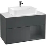 Villeroy & Boch Finion Waschbeckenunterschrank F12, Midnight Blue Matt Lacquer /