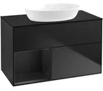 Villeroy & Boch Finion Waschbeckenunterschrank FA1, 1000 x 603 x 501 mm, Black Matt