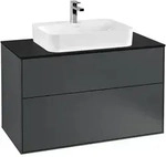 Villeroy & Boch Finion Waschbeckenunterschrank F35, 1000x603x501mm, Midnight Blue