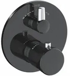 Kludi BALANCE Unterputz-THM-Armatur mattschwarz/chrom, f&uuml;r Kludi SLIM.BOXX