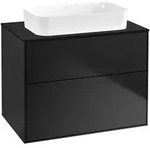 Villeroy & Boch Finion Waschbeckenunterschrank F63, 800 x 603 x 501 mm, Black Matt