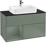 Villeroy & Boch Finion Waschbeckenunterschrank F36 1000x603x501mm Olive Matt Lacquer