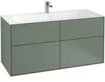 Villeroy & Boch Waschbeckenunterschrank Finion F05, Olive Matt Lacquer