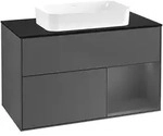 Villeroy & Boch Waschbeckenunterschrank Finion F66, 1000 x 603 x 501 mm, anthrazit