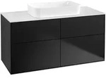 Villeroy & Boch Finion Waschbeckenunterschrank F67, 1200x603x501mm, Black Matt