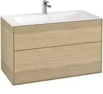Villeroy & Boch Finion Waschbeckenunterschrank F02, 996 x 591 x 498 mm, Eckig, Oak