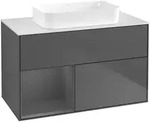 Villeroy & Boch Finion Waschbeckenunterschrank F65 1000x603x501mm Anthrazit