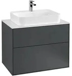 Villeroy & Boch Finion Waschbeckenunterschrank F34, 800x603x501mm, Midnight Blue Matt