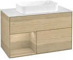 Villeroy & Boch Finion Waschbeckenunterschrank F65, 1000 x 603 x 501 mm, Oak Veneer /