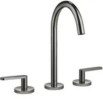 Dornbracht META Waschtisch-Dreilochbatterie mit Ablaufgarnitur Dark Chrome,...