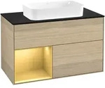 Villeroy & Boch Finion Waschbeckenunterschrank F65, 1000x603x501mm, mit Beleuchtung,