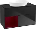 Villeroy & Boch Finion Waschbeckenunterschrank FA1, 1000 x 603 x 501 mm, Black Matt
