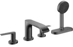 Hansgrohe Vivenis 4-Loch Wannenrandarmatur Brushed Black Chrome, sBox BBC, max.