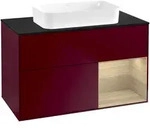 Villeroy & Boch Waschbeckenunterschrank Finion F66, Eckig, Peony Matt Lacquer,