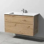 Sanipa Keramik-Waschtisch-Waschtischunterschrank mit Waschtischunterschrank