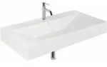 Kludi-RESA Waschtisch 101 x 50 cm H12 cm, wei&szlig; gl&auml;nzend, ein Hahnloch