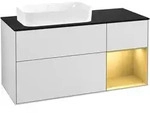 Villeroy & Boch Waschbeckenunterschrank Finion F28, White Matt Lacquer / Gold...