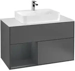 Villeroy & Boch Waschbeckenunterschrank Finion F36, Anthracite Matt Lacquer /