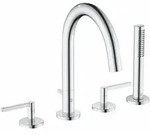 Kludi NOVA FONTE 4-Loch Wannenarmatur in Puristic Chrom, DN 15,...
